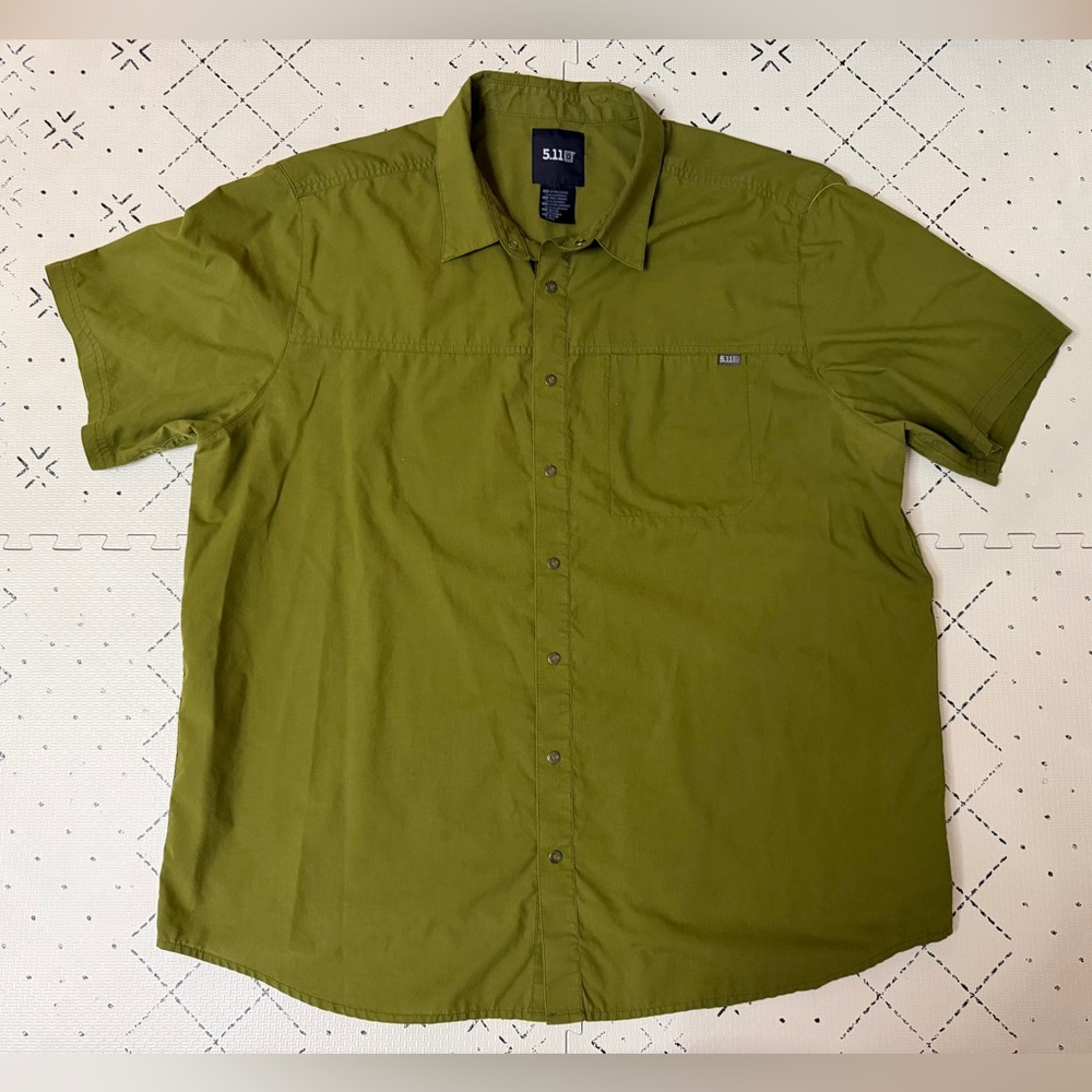 5.11 Tactical WYATT‎ SHORT SLEEVE SHIRT XL rifle green - Picture 3 of 7